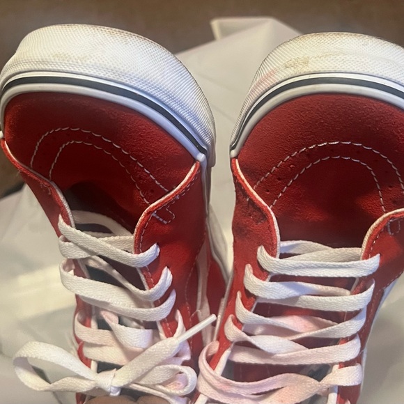 Vans Red SK8-Hi Shoe - Picture 7 of 8